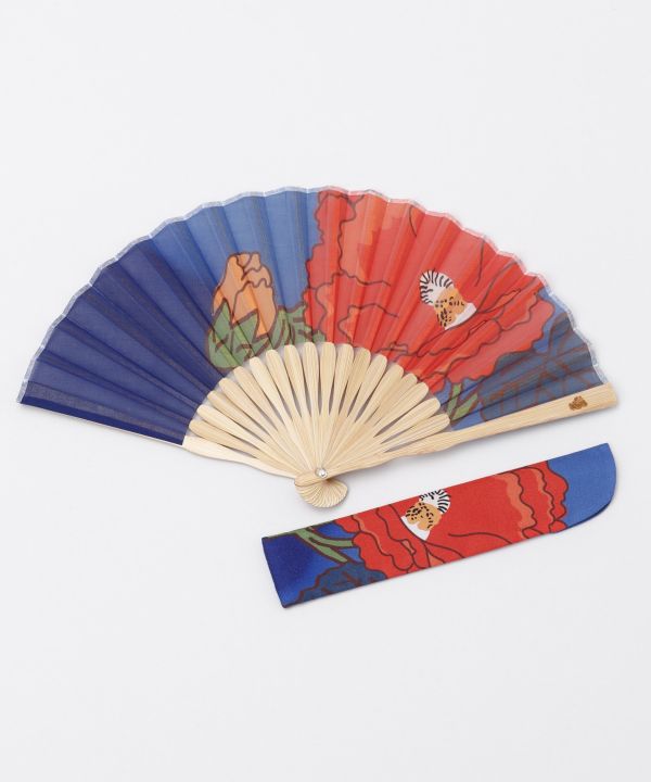 Bold Flower SENSU Fan by Kaya - Ametsuchi