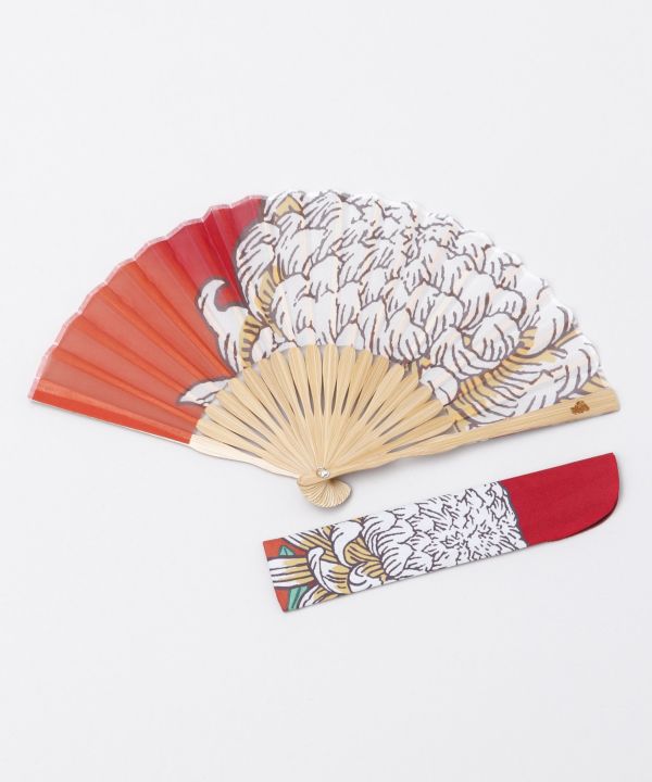 Bold Flower SENSU Fan by Kaya - Ametsuchi