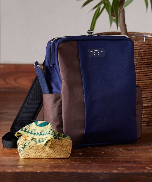 Color Block GAMAGUCHI Backpack