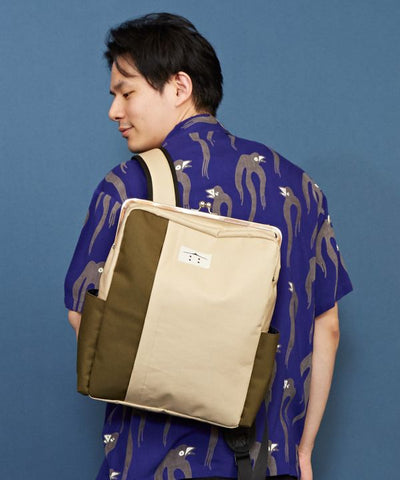 Color Block GAMAGUCHI Backpack