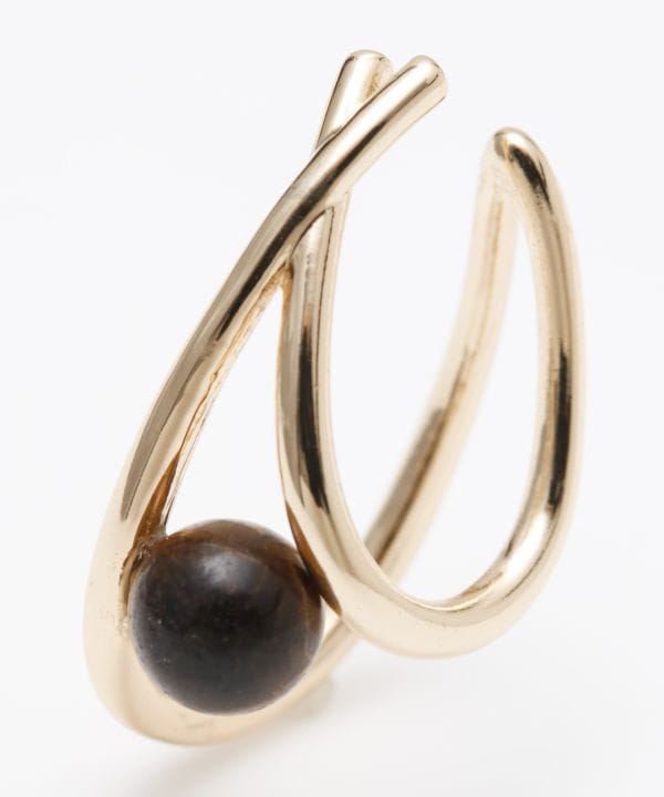 Staple Ear Cuff Earrings by AMINA - Ametsuchi