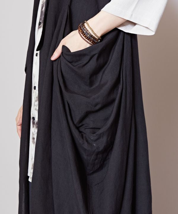 Open Front Long Vest