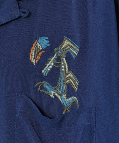 ナバホ族のシンボル刺繍シャツ