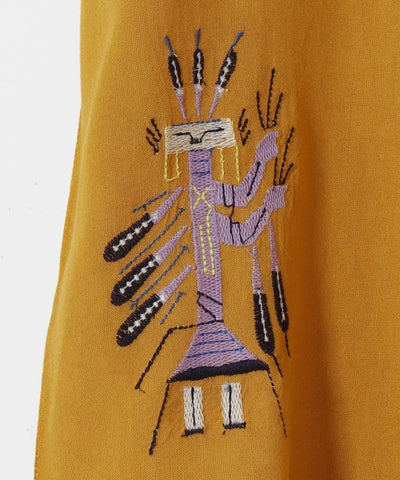 Kemeja Bordir Simbol Navajo