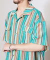 Easy-Breezy Striped Open Collar Shirt