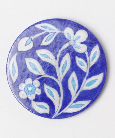 Posavasos de cerámica azul