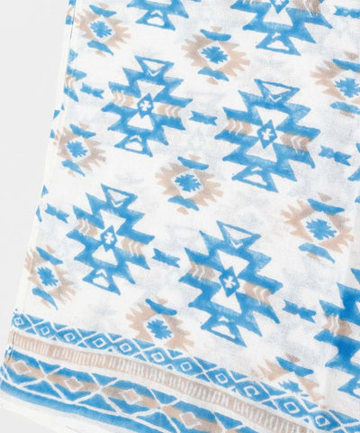 Navajo Pattern Block Print Multi Cloth 225x150cm