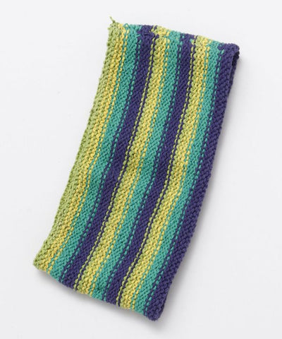 Knitted Striped Cotton Headband