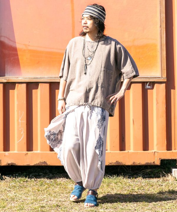 Acid Wash Bohemian Top