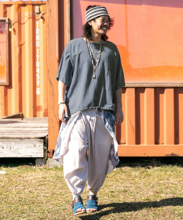 Acid Wash Bohemian Top