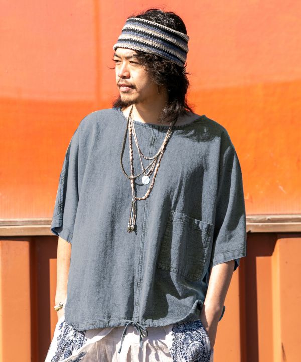 Acid Wash Bohemian Top