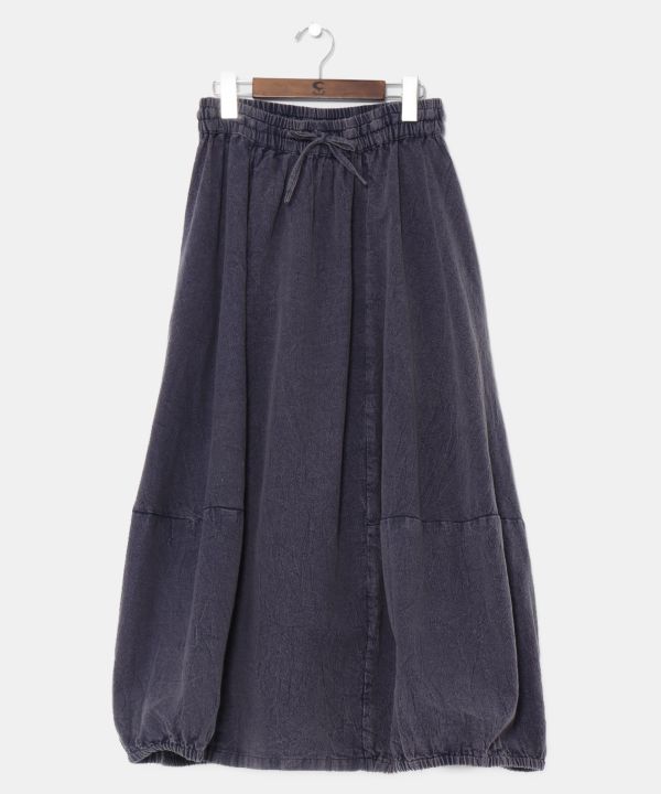 Acid Wash Balloon Skirt