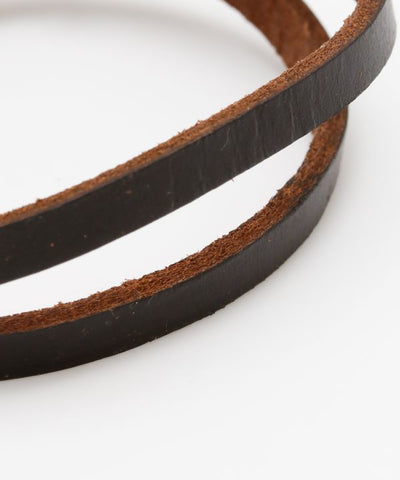 Metal Hook Leather Bracelet Bangles & Bracelets by AMINA - Ametsuchi