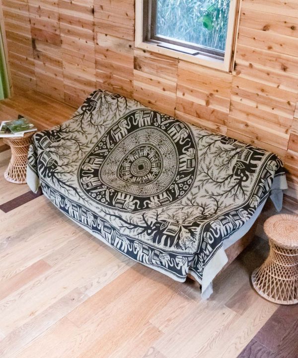 Jungle Mandala Bed Cover Multi Cloth