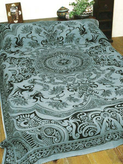 Couverture de lit en coton Tribal Mandala