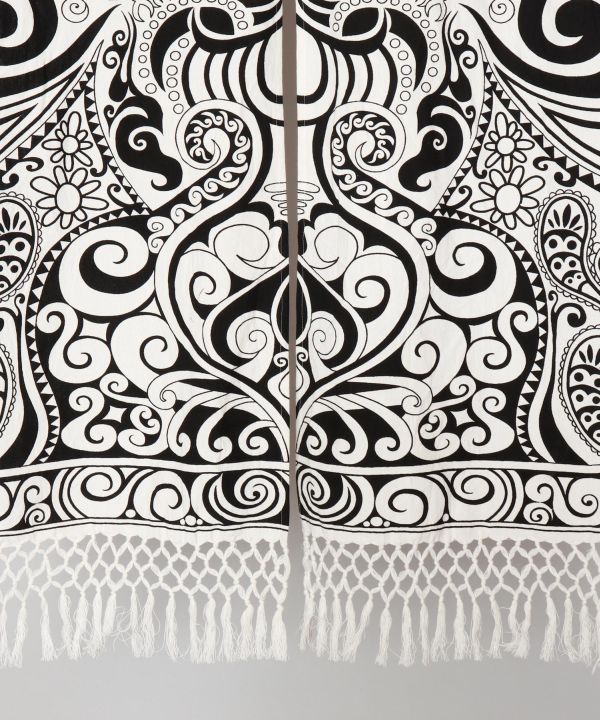 Tribal Pattern NOREN Slit Curtain