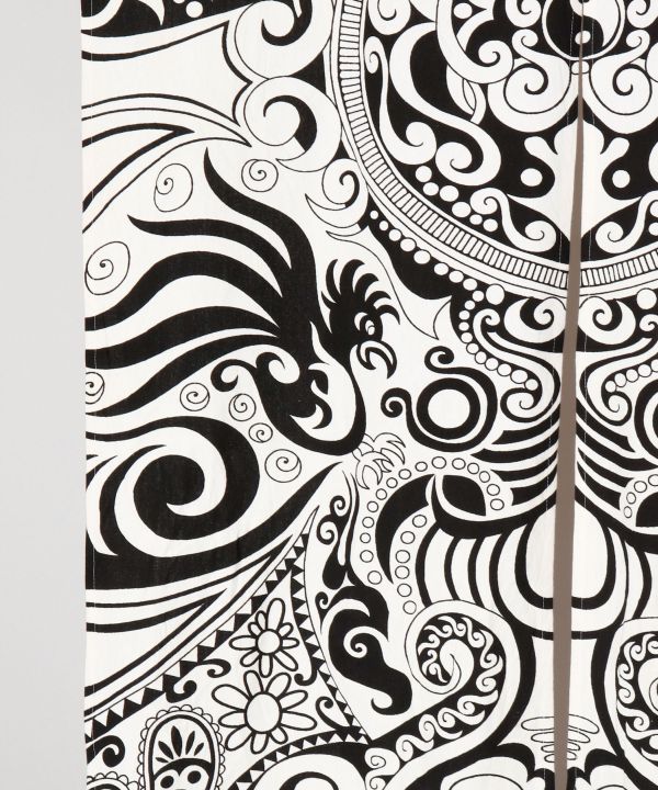 Tribal Pattern NOREN Slit Curtain