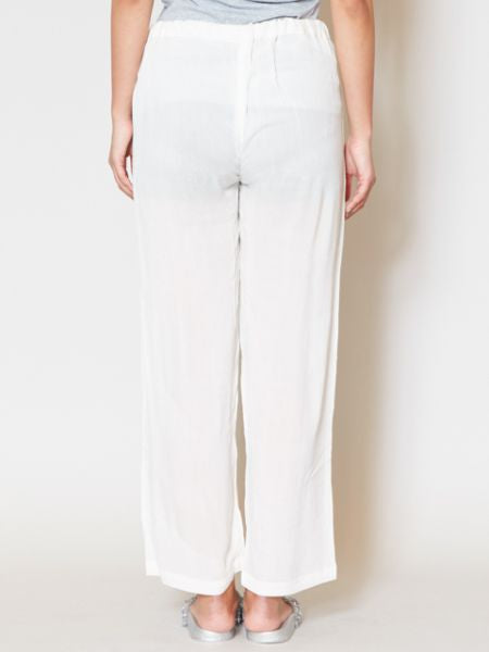 Essential Rayon Straight Leg Trousers