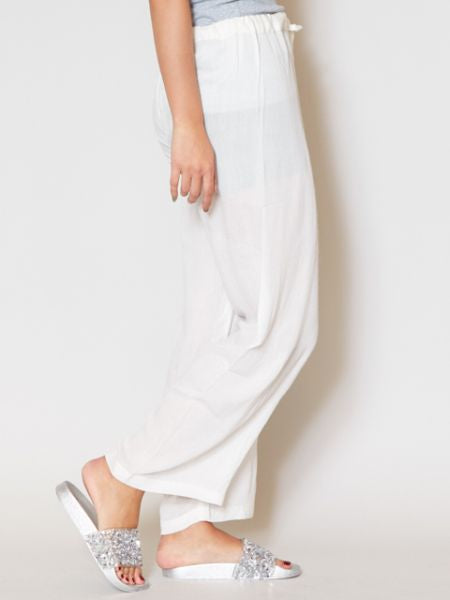 Essential Rayon Straight Leg Trousers