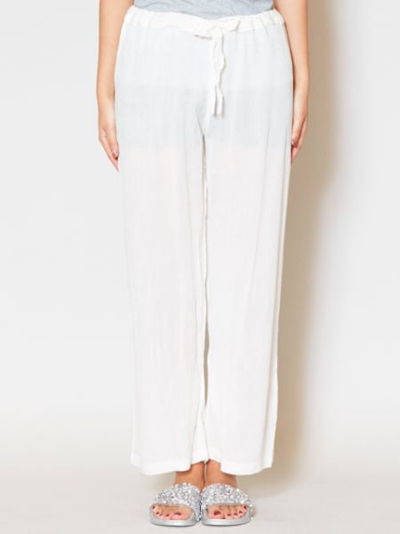 Essential Rayon Straight Leg Trousers