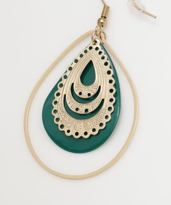 Boucles d'oreilles pendantes mates