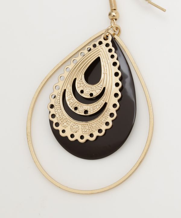 Boucles d'oreilles pendantes mates