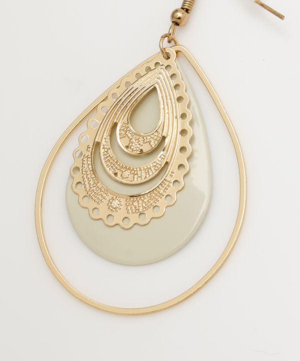 Boucles d'oreilles pendantes mates