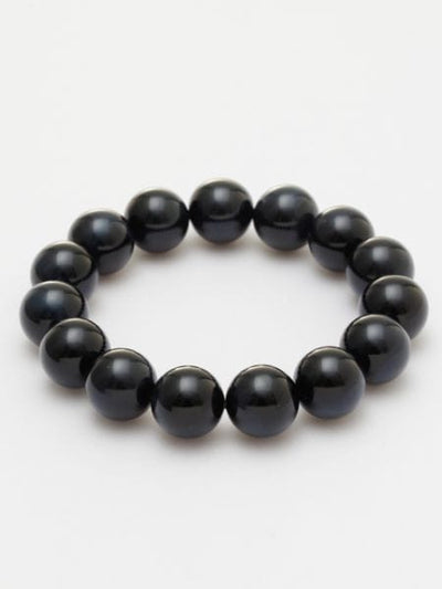 3A Grade 14mm Blue Tiger Eye Bracelet Bangles & Bracelets by 岩座 - Ametsuchi