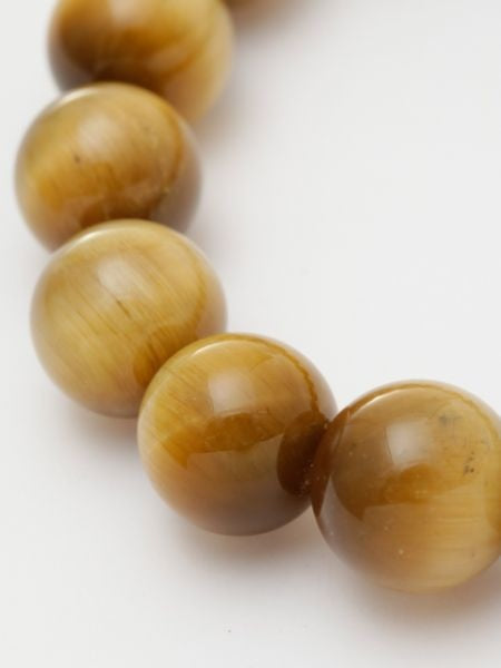 3A Grade 12mm Golden Tiger Eye Bracelet Bangles & Bracelets by 岩座 - Ametsuchi