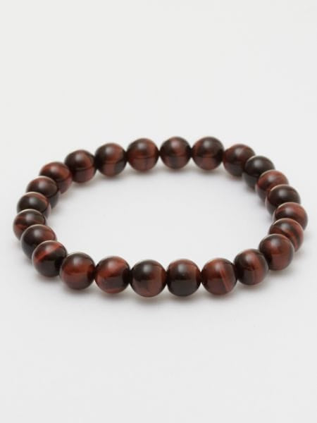 3A Grade 8mm Red Tiger Eye Bracelet