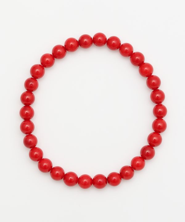 6mm Red Coral Bracelet Bangles & Bracelets by 岩座 - Ametsuchi