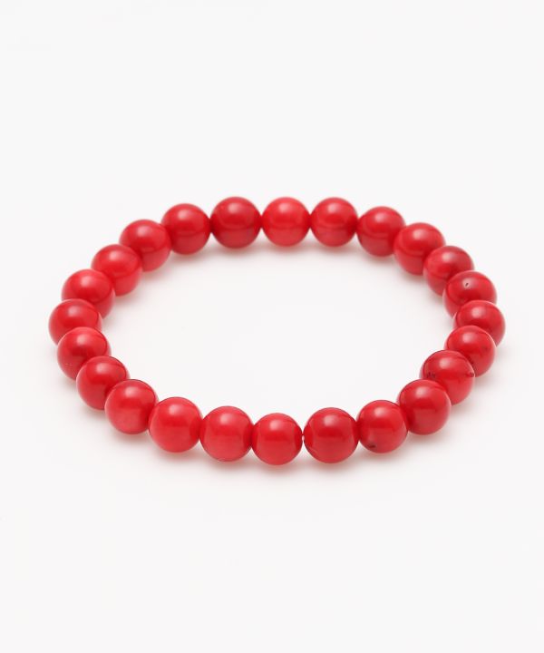 กำไลข้อมือปะการังสีแดงขนาด 8 มม. 岩座 - Ametsuchi