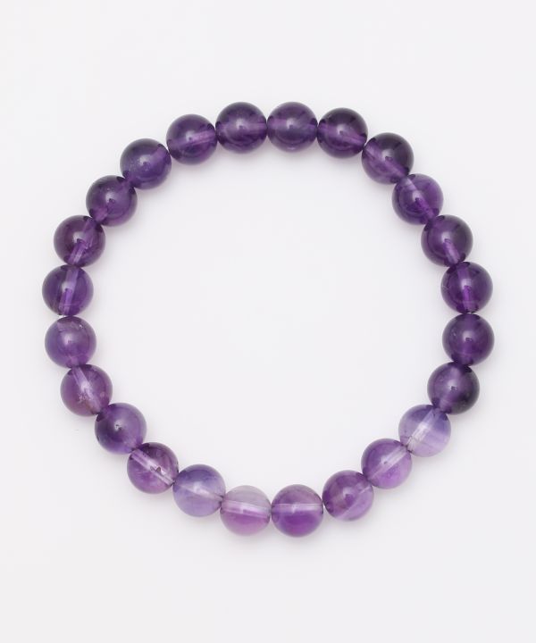 8mm Amethyst Beads Bracelet Bangles & Bracelets by 岩座 - Ametsuchi