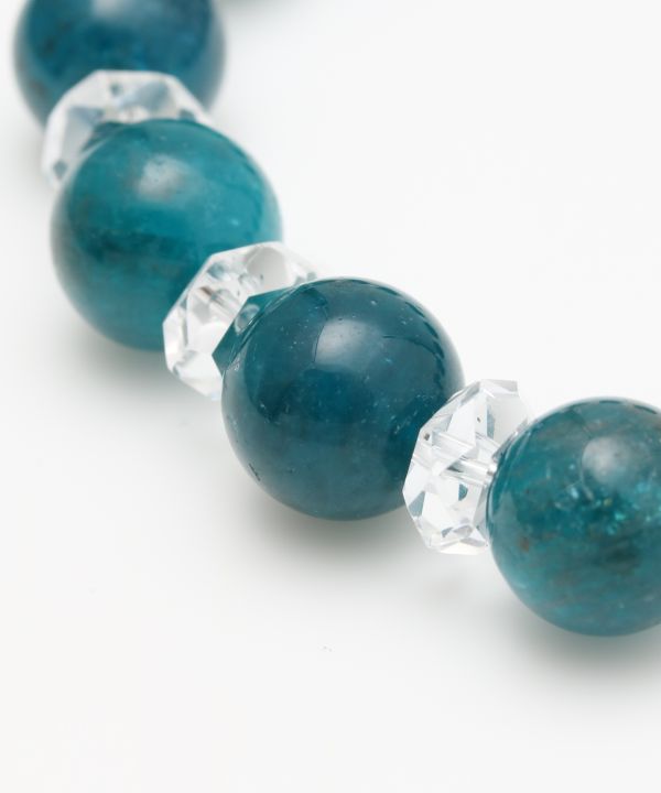10mm Beaded Apatite Bracelet Bangles & Bracelets by 岩座 - Ametsuchi