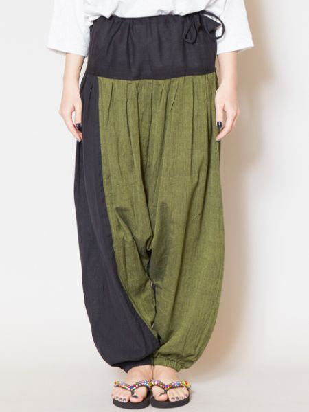 Bi Color Unisex Harem Pants Pants & Shorts by AMINA - Ametsuchi