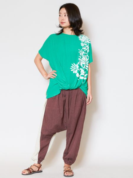 Bi Color Unisex Harem Pants Pants & Shorts by AMINA - Ametsuchi