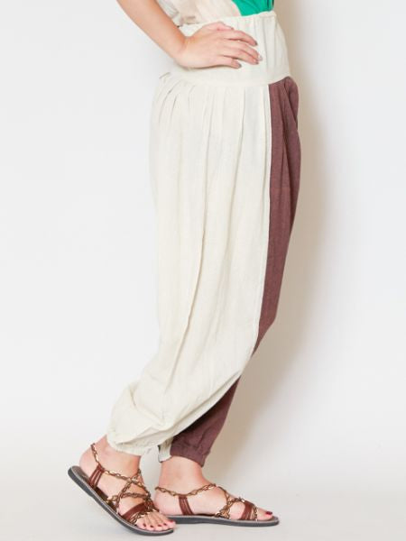 Bi Color Unisex Harem Pants Pants & Shorts by AMINA - Ametsuchi