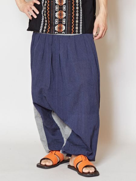 Bi Color Unisex Harem Pants Pants & Shorts by AMINA - Ametsuchi
