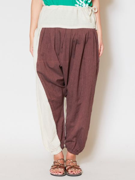 Bi Color Unisex Harem Pants Pants & Shorts by AMINA - Ametsuchi