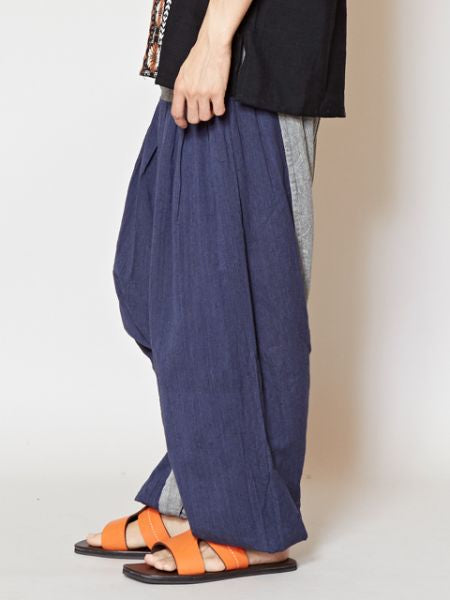 Bi Color Unisex Harem Pants Pants & Shorts by AMINA - Ametsuchi