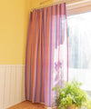 Couvre-lit en coton à rayures colorées