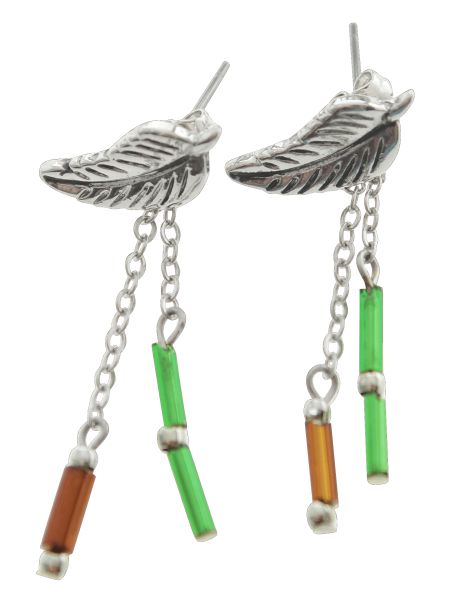 Metal Charm Stud Earrings