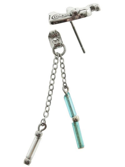 Metal Charm Stud Earrings