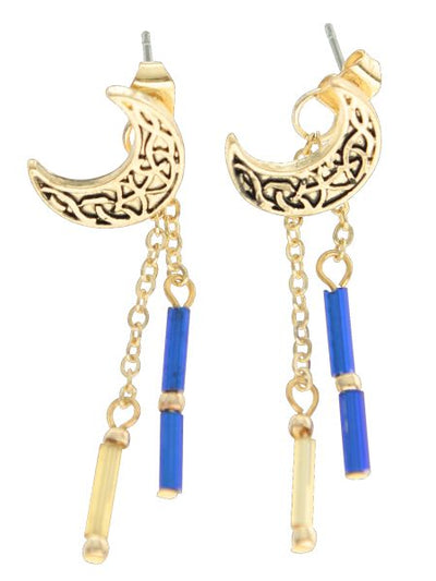 Metal Charm Stud Earrings