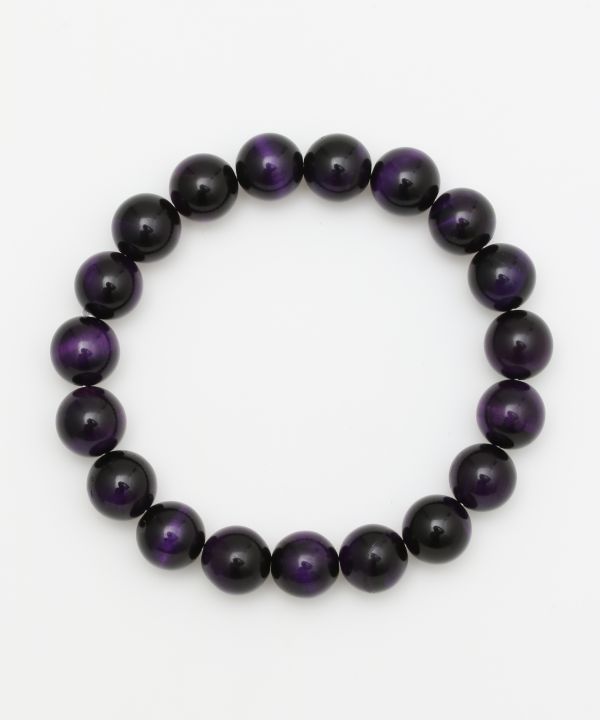 3A Grade 10mm Purple Tiger Eye Bracelet