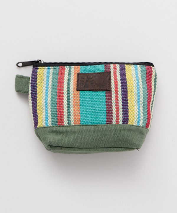 Nepali Hand Woven Striped Pouch