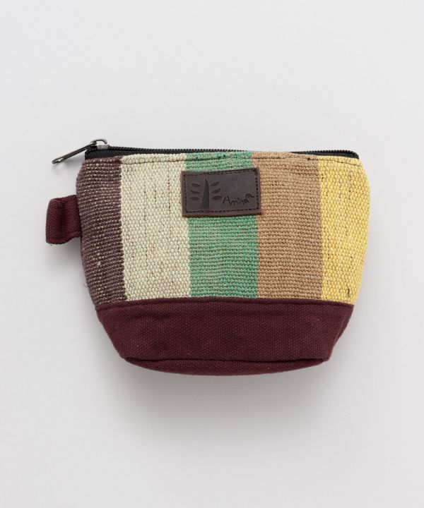 Nepali Hand Woven Striped Pouch