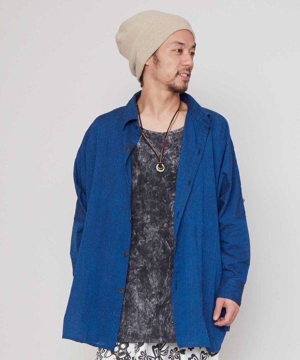 Nepali Cotton Dolman Sleeve Shirt