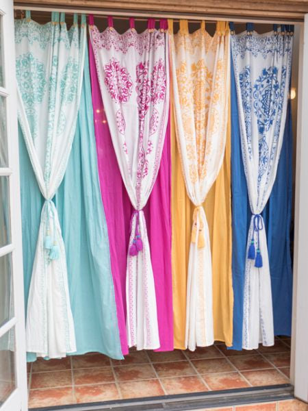 Layered Cotton Mandala Curtain 178cm