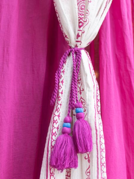 Layered Cotton Mandala Curtain 178cm